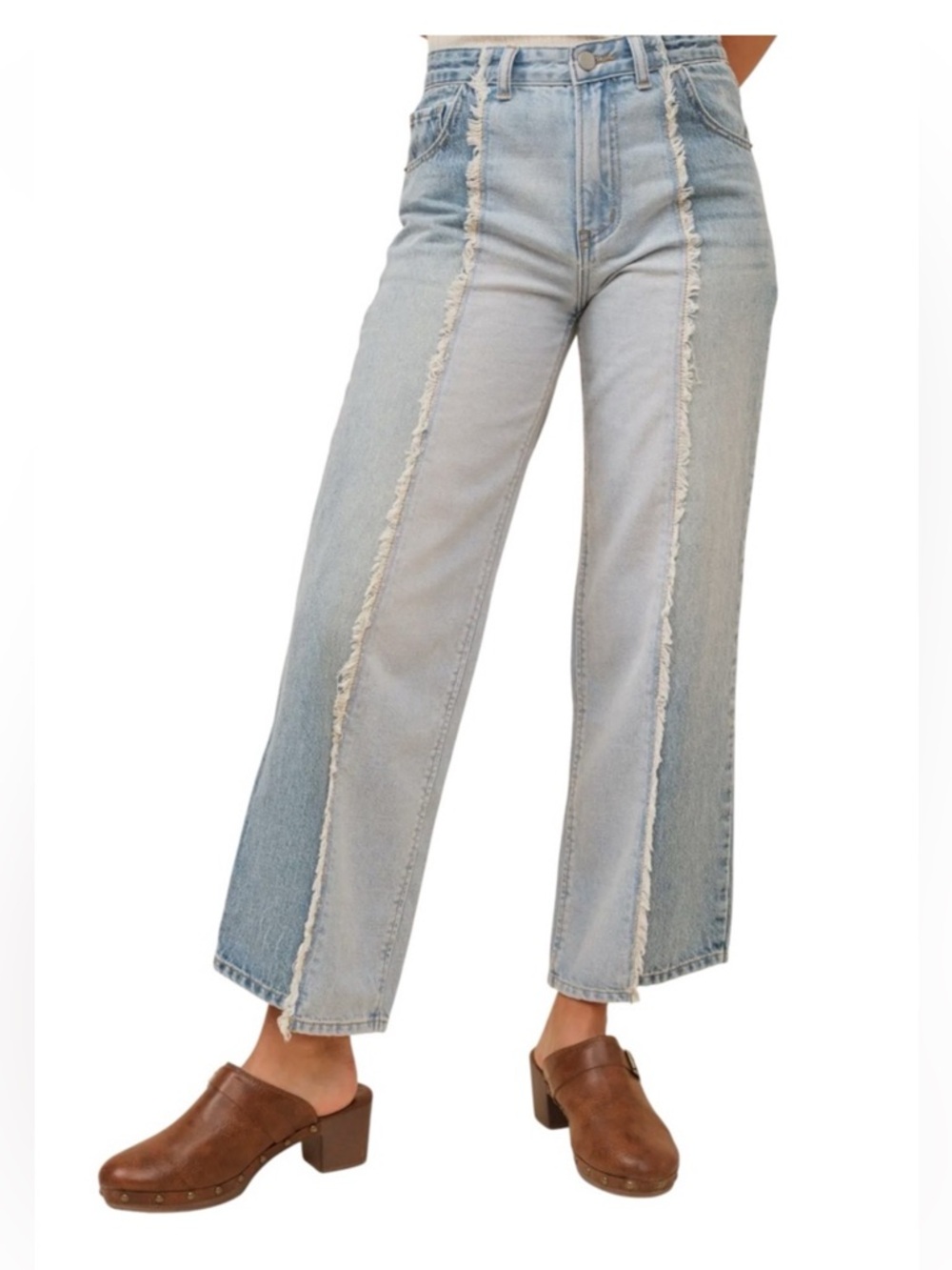 Blue B 2 Tone Blue Denim Jeans